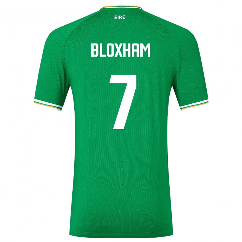 Hombre Camiseta Irlanda Tom Bloxham #7 Verde 1ª Equipación 24-26 La Camisa Argentina