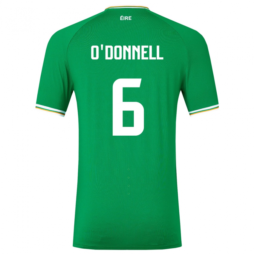 Hombre Camiseta Irlanda Luke O'donnell #6 Verde 1ª Equipación 24-26 La Camisa Argentina