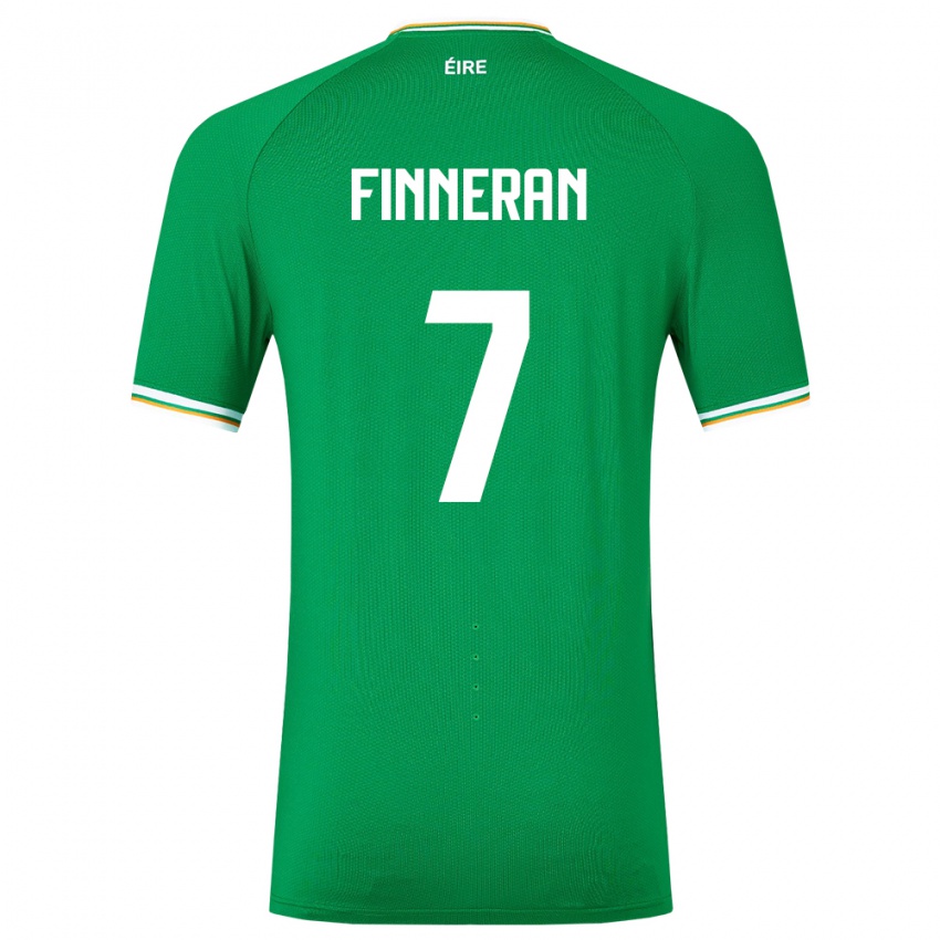 Hombre Camiseta Irlanda Rory Finneran #7 Verde 1ª Equipación 24-26 La Camisa Argentina