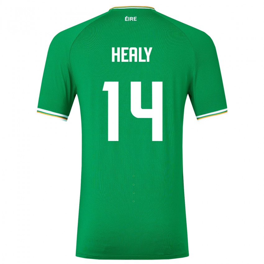 Hombre Camiseta Irlanda Freya Healy #14 Verde 1ª Equipación 24-26 La Camisa Argentina