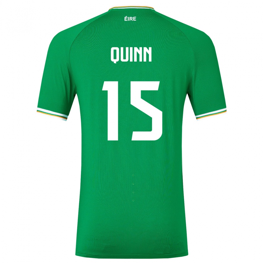 Hombre Camiseta Irlanda Lucy Quinn #15 Verde 1ª Equipación 24-26 La Camisa Argentina