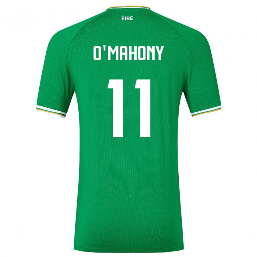 Hombre Camiseta Irlanda Éabha O'mahony #11 Verde 1ª Equipación 24-26 La Camisa Argentina