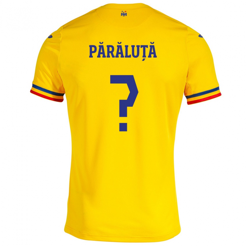 Hombre Camiseta Rumania Andreea Părăluță #0 Amarillo 1ª Equipación 24-26 La Camisa Argentina