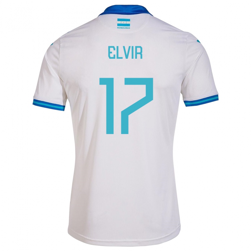 Hombre Camiseta Honduras Samuel Elvir #17 Blanco 1ª Equipación 24-26 La Camisa Argentina