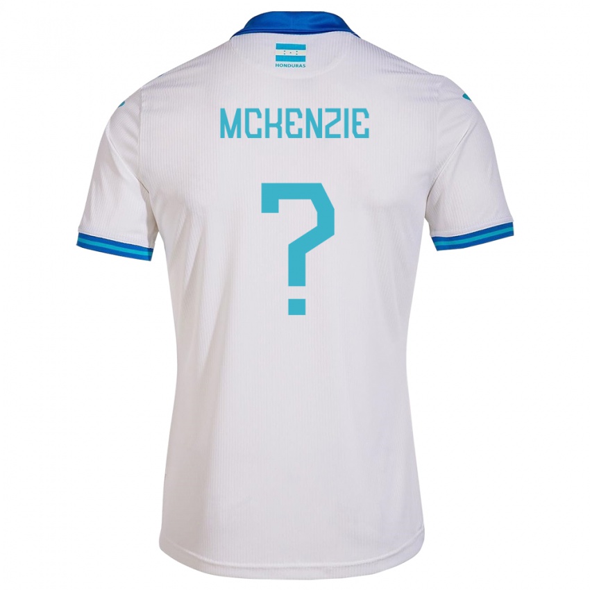 Hombre Camiseta Honduras Allyson Mckenzie #0 Blanco 1ª Equipación 24-26 La Camisa Argentina