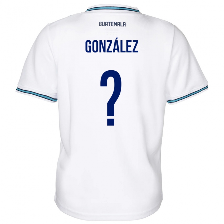 Hombre Camiseta Guatemala Erick González #0 Blanco 1ª Equipación 24-26 La Camisa Argentina