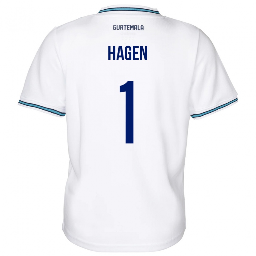 Hombre Camiseta Guatemala Nicholas Hagen #1 Blanco 1ª Equipación 24-26 La Camisa Argentina