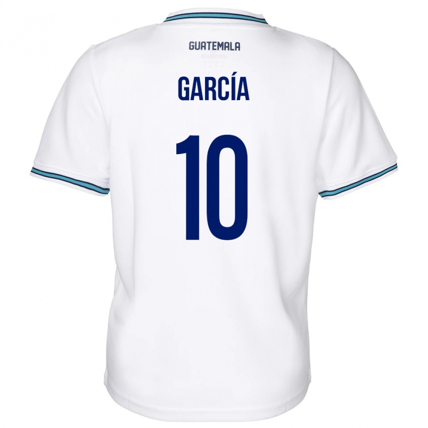 Hombre Camiseta Guatemala Gabriel García #10 Blanco 1ª Equipación 24-26 La Camisa Argentina