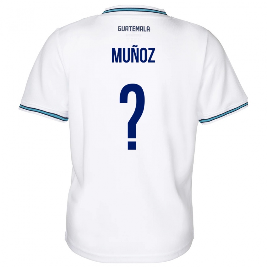 Hombre Camiseta Guatemala Rudy Muñoz #0 Blanco 1ª Equipación 24-26 La Camisa Argentina