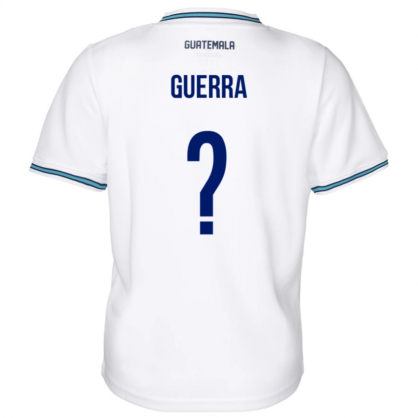 Hombre Camiseta Guatemala Decarlo Guerra #0 Blanco 1ª Equipación 24-26 La Camisa Argentina