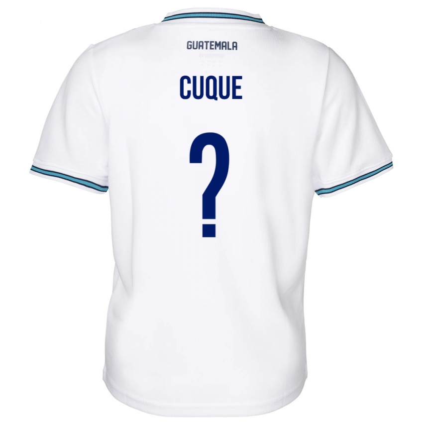 Hombre Camiseta Guatemala Diego Cuque #0 Blanco 1ª Equipación 24-26 La Camisa Argentina