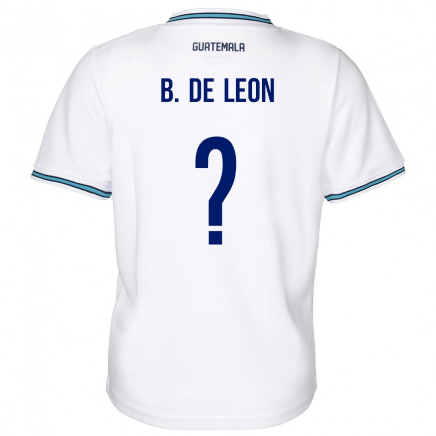 Hombre Camiseta Guatemala Brandon De Leon #0 Blanco 1ª Equipación 24-26 La Camisa Argentina