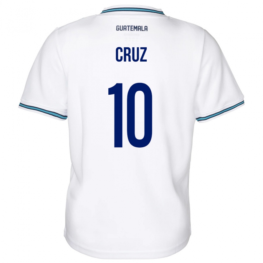 Hombre Camiseta Guatemala Axel De La Cruz #10 Blanco 1ª Equipación 24-26 La Camisa Argentina