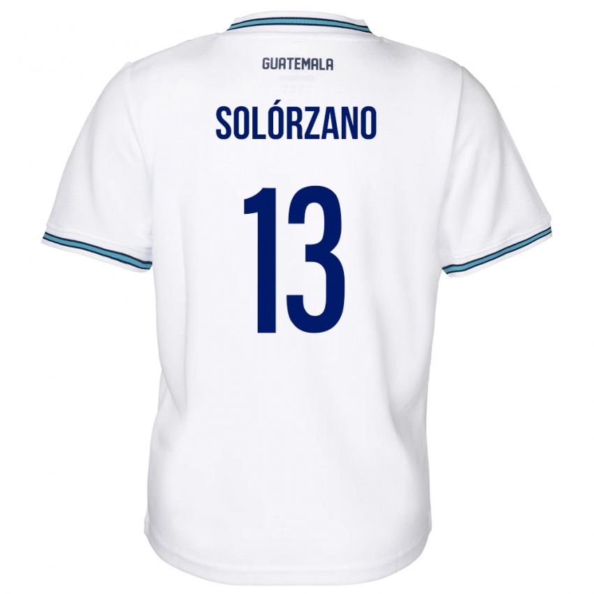 Hombre Camiseta Guatemala Aisha Solórzano #13 Blanco 1ª Equipación 24-26 La Camisa Argentina