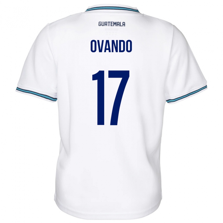 Hombre Camiseta Guatemala Sandra Ovando #17 Blanco 1ª Equipación 24-26 La Camisa Argentina