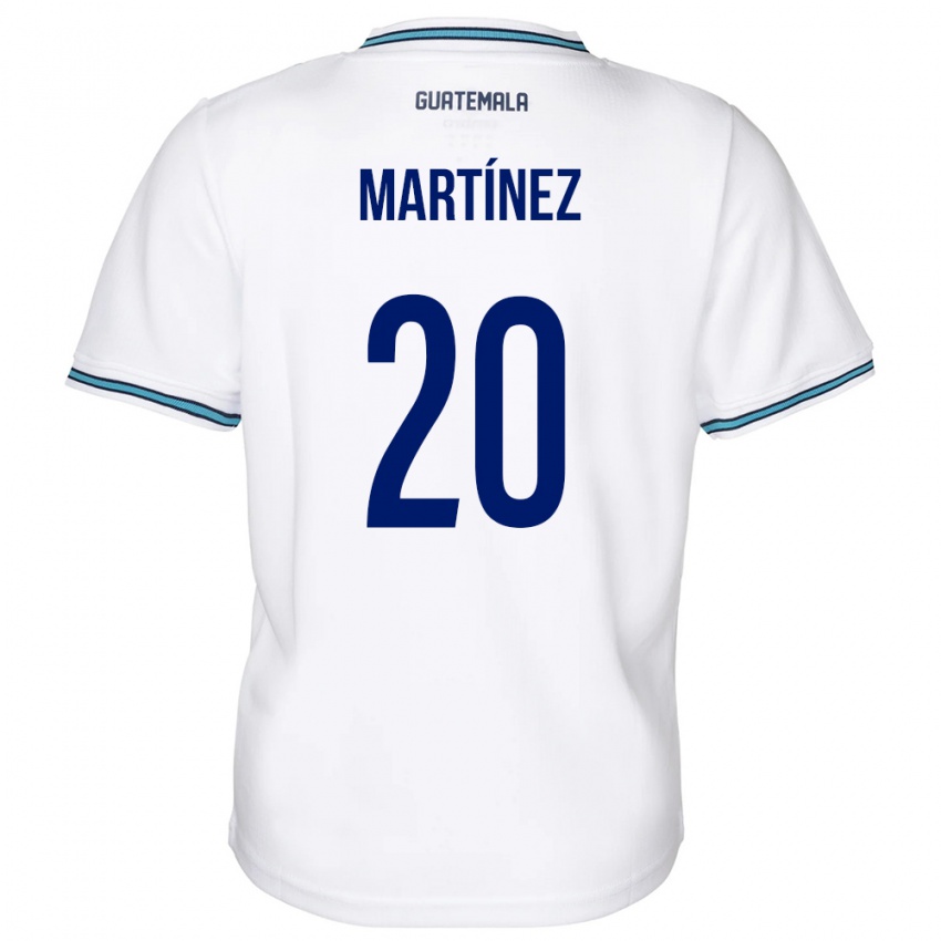 Hombre Camiseta Guatemala Ana Lucía Martínez #20 Blanco 1ª Equipación 24-26 La Camisa Argentina