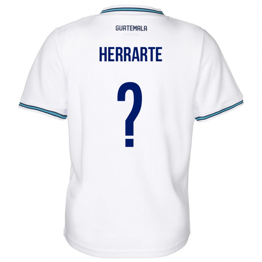 Hombre Camiseta Guatemala María Herrarte #0 Blanco 1ª Equipación 24-26 La Camisa Argentina