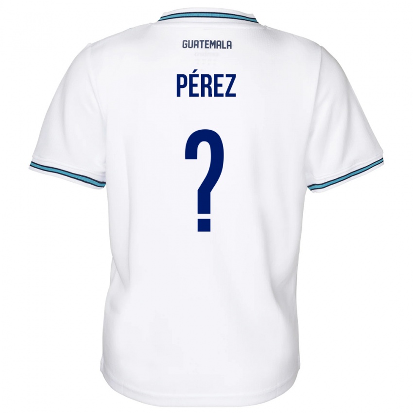 Hombre Camiseta Guatemala Mary Pérez #0 Blanco 1ª Equipación 24-26 La Camisa Argentina