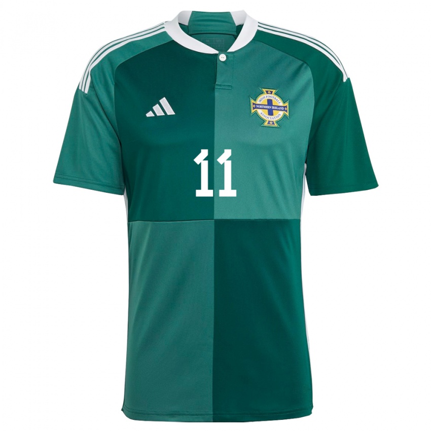 Hombre Camiseta Irlanda Del Norte Danielle Maxwell #11 Verde 1ª Equipación 24-26 La Camisa Argentina