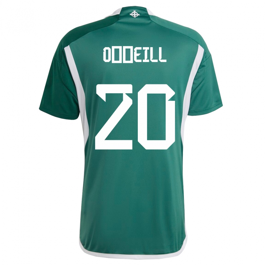 Hombre Camiseta Irlanda Del Norte Ceadach O’neill #20 Verde 1ª Equipación 24-26 La Camisa Argentina