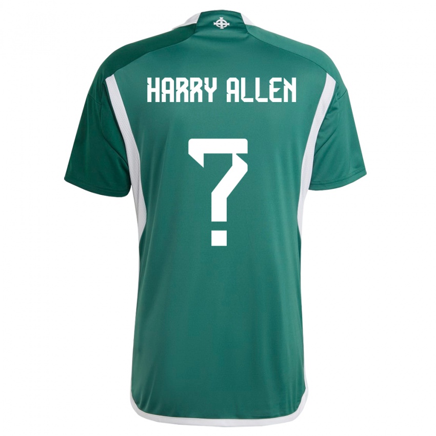 Hombre Camiseta Irlanda Del Norte Harry Allen #0 Verde 1ª Equipación 24-26 La Camisa Argentina