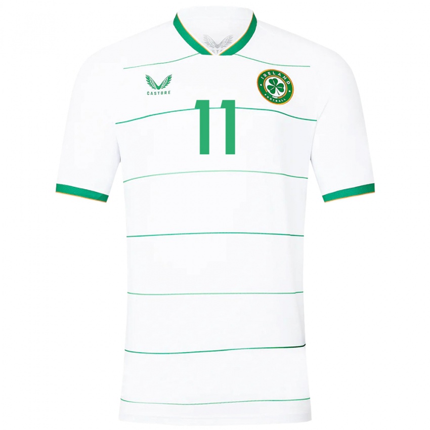 Hombre Camiseta Irlanda Ike Orazi #11 Blanco 2ª Equipación 24-26 La Camisa Argentina