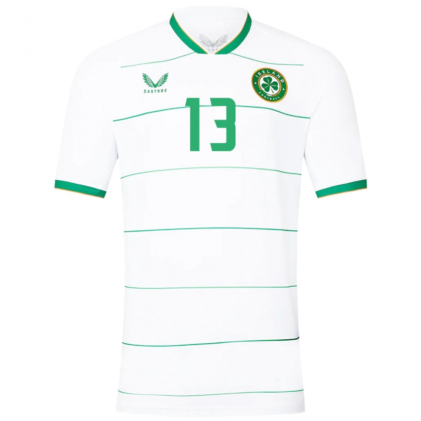 Hombre Camiseta Irlanda Mark Sykes #13 Blanco 2ª Equipación 24-26 La Camisa Argentina