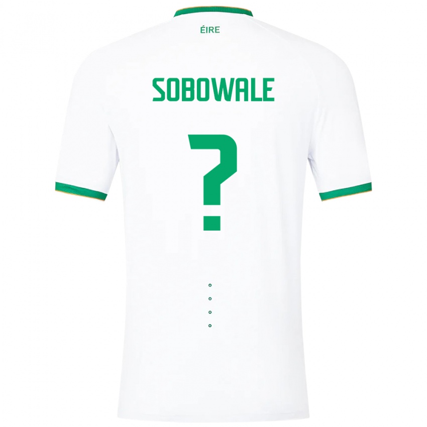 Hombre Camiseta Irlanda Timi Sobowale #0 Blanco 2ª Equipación 24-26 La Camisa Argentina