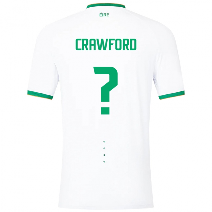 Hombre Camiseta Irlanda James Crawford #0 Blanco 2ª Equipación 24-26 La Camisa Argentina