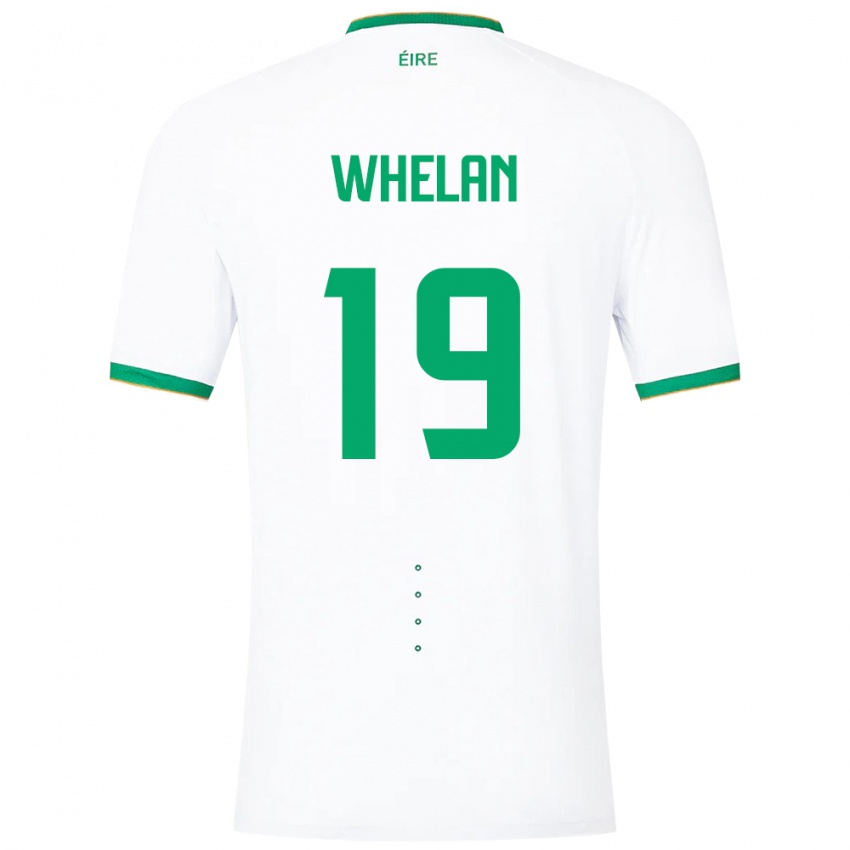 Hombre Camiseta Irlanda Emily Whelan #19 Blanco 2ª Equipación 24-26 La Camisa Argentina