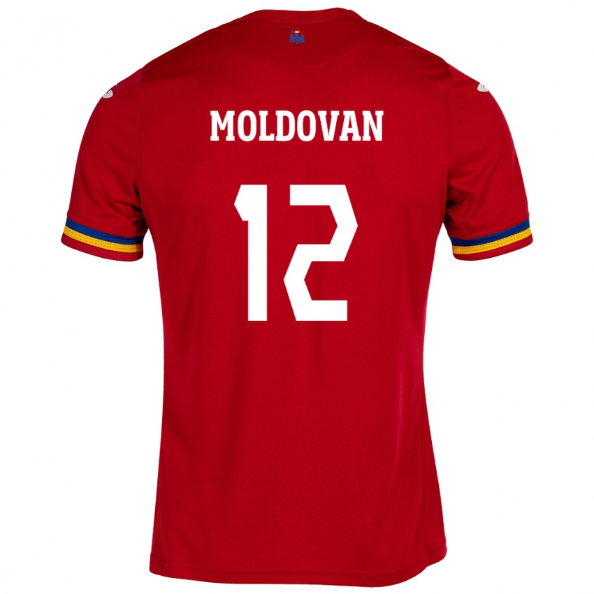 Hombre Camiseta Rumania Horaţiu Moldovan #12 Rojo 2ª Equipación 24-26 La Camisa Argentina