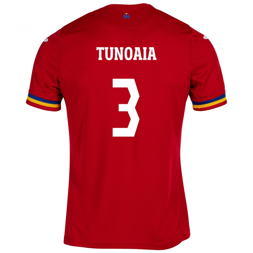 Hombre Camiseta Rumania Alexandra Tunoaia #3 Rojo 2ª Equipación 24-26 La Camisa Argentina