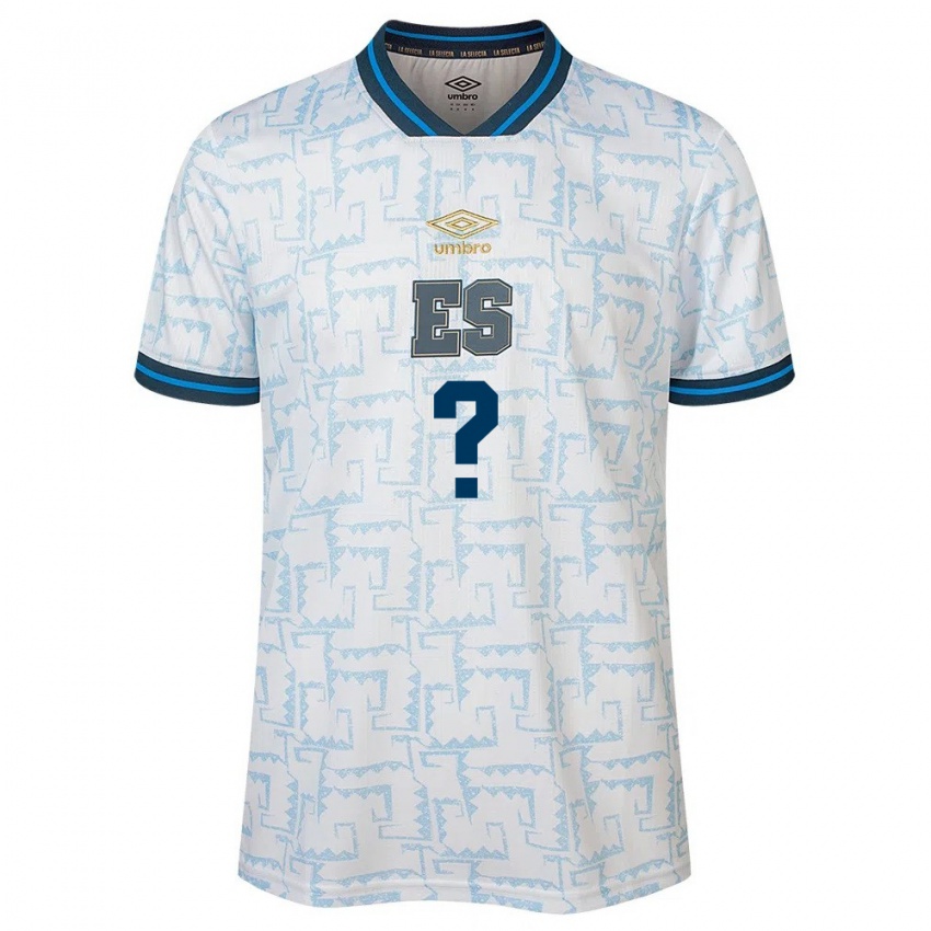 Hombre Camiseta El Salvador Kiano Falcao #0 Blanco 2ª Equipación 24-26 La Camisa Argentina