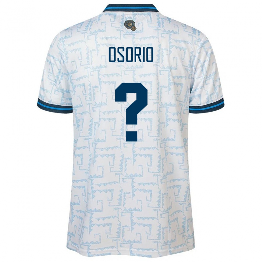 Hombre Camiseta El Salvador Harold Osorio #0 Blanco 2ª Equipación 24-26 La Camisa Argentina