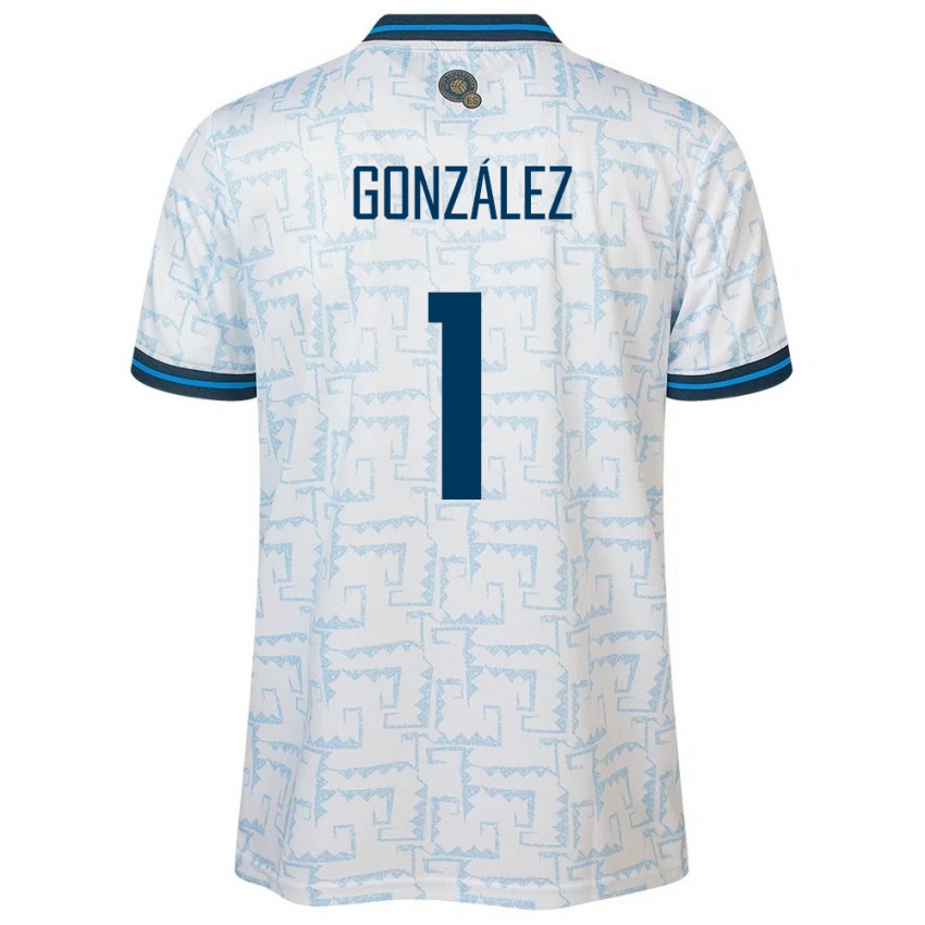 Hombre Camiseta El Salvador Mario González #1 Blanco 2ª Equipación 24-26 La Camisa Argentina