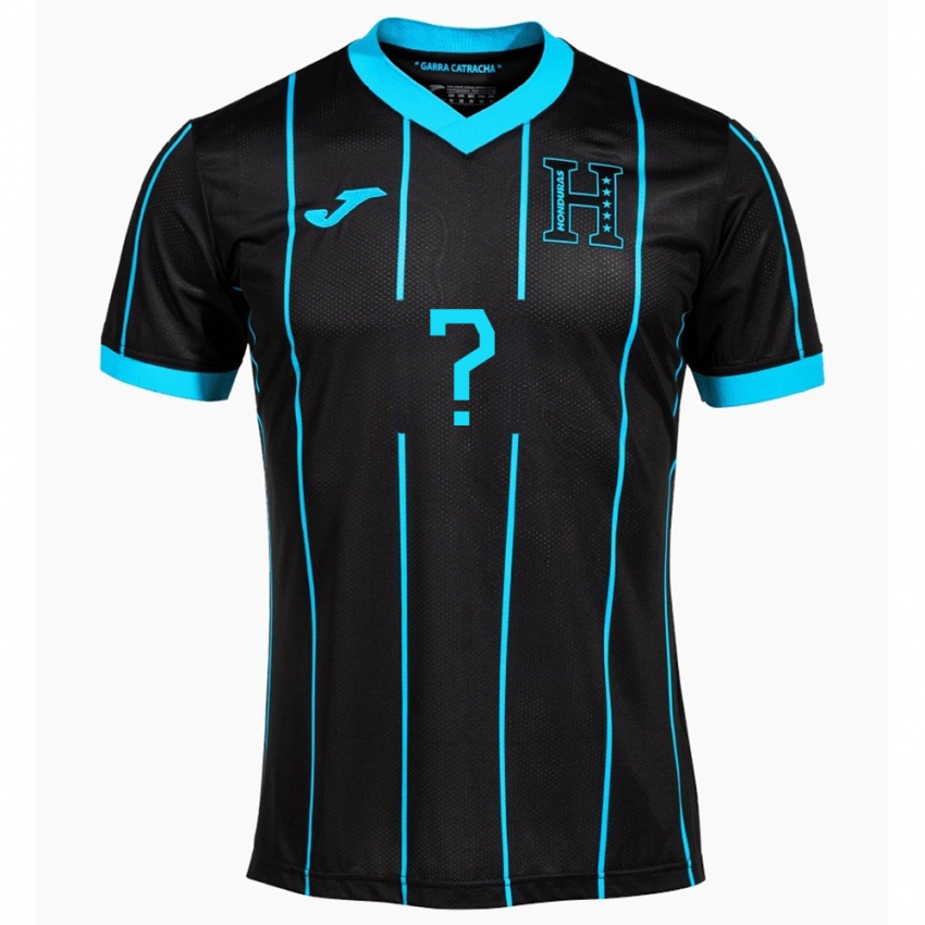 Hombre Camiseta Honduras Stedman Pérez #0 Negro 2ª Equipación 24-26 La Camisa Argentina