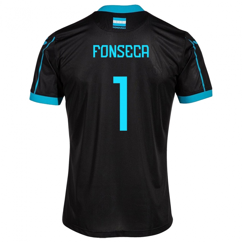 Hombre Camiseta Honduras Harold Fonseca #1 Negro 2ª Equipación 24-26 La Camisa Argentina