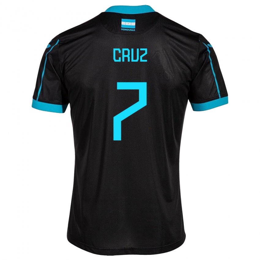 Hombre Camiseta Honduras Nixon Cruz #7 Negro 2ª Equipación 24-26 La Camisa Argentina