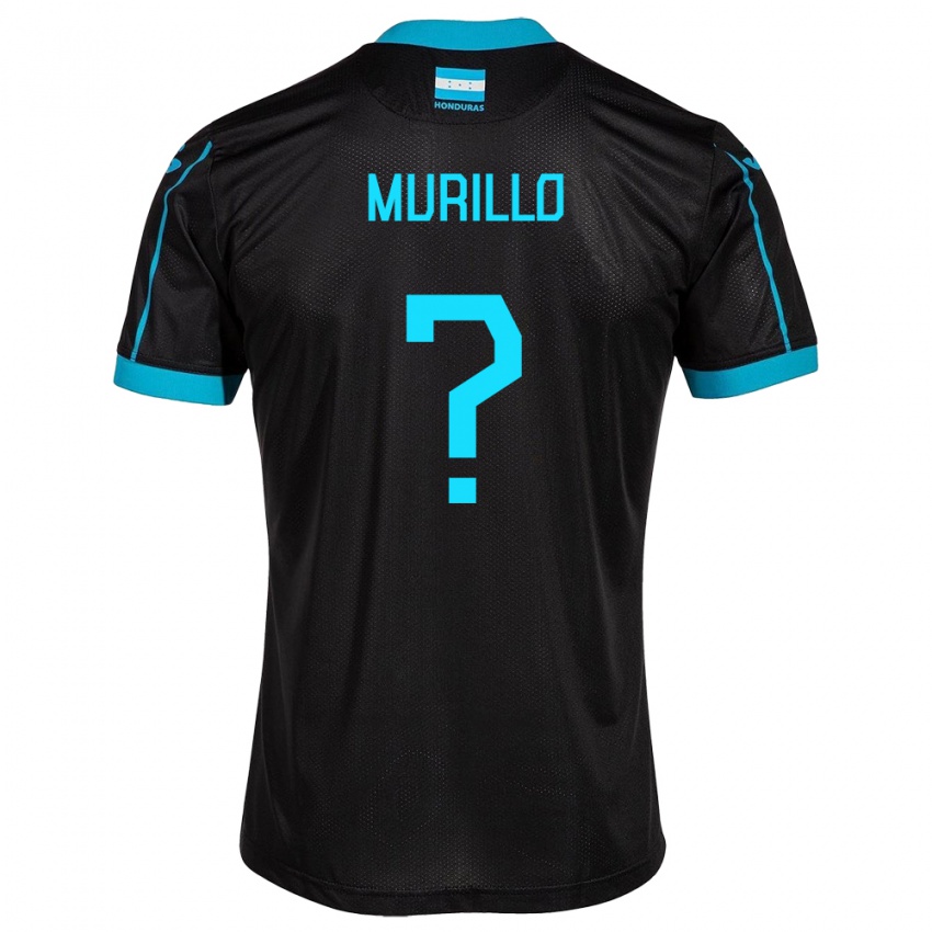 Hombre Camiseta Honduras Maria Murillo #0 Negro 2ª Equipación 24-26 La Camisa Argentina