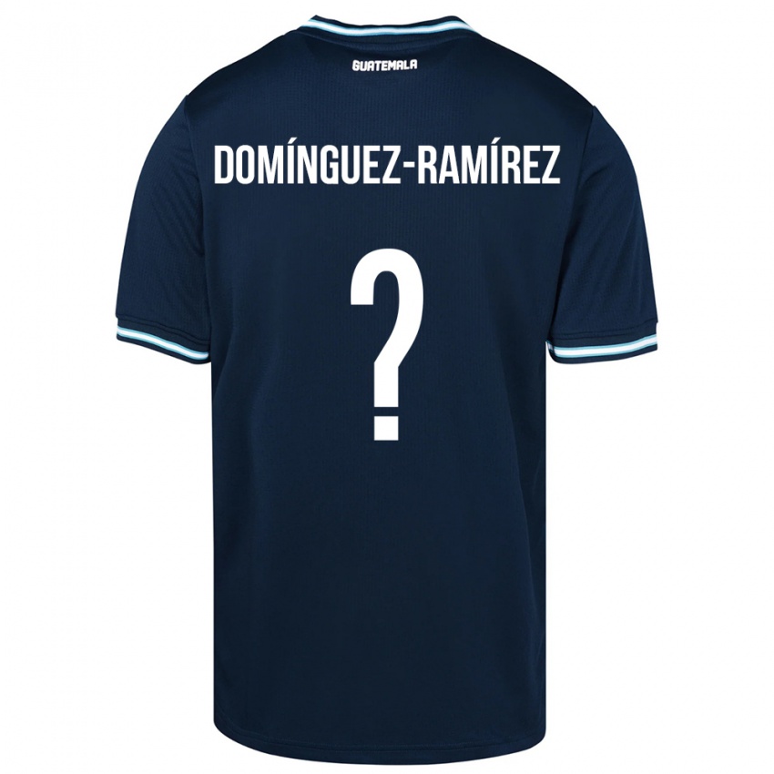 Hombre Camiseta Guatemala Marco Domínguez-Ramírez #0 Azul 2ª Equipación 24-26 La Camisa Argentina