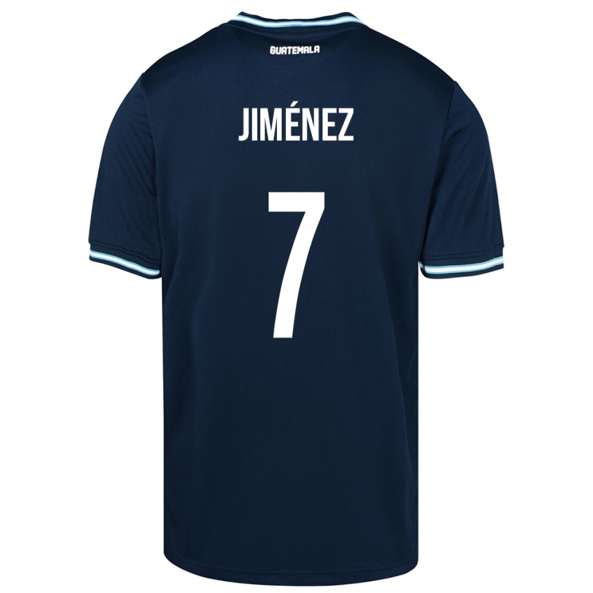 Hombre Camiseta Guatemala Cristian Jiménez #7 Azul 2ª Equipación 24-26 La Camisa Argentina