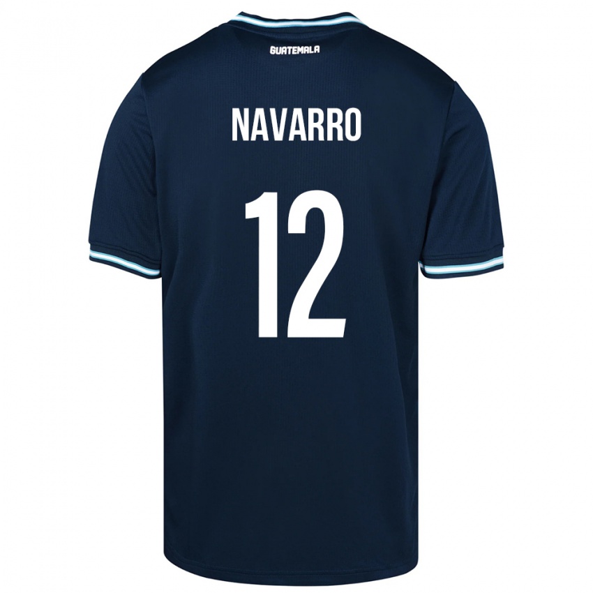 Hombre Camiseta Guatemala Kenderson Navarro #12 Azul 2ª Equipación 24-26 La Camisa Argentina