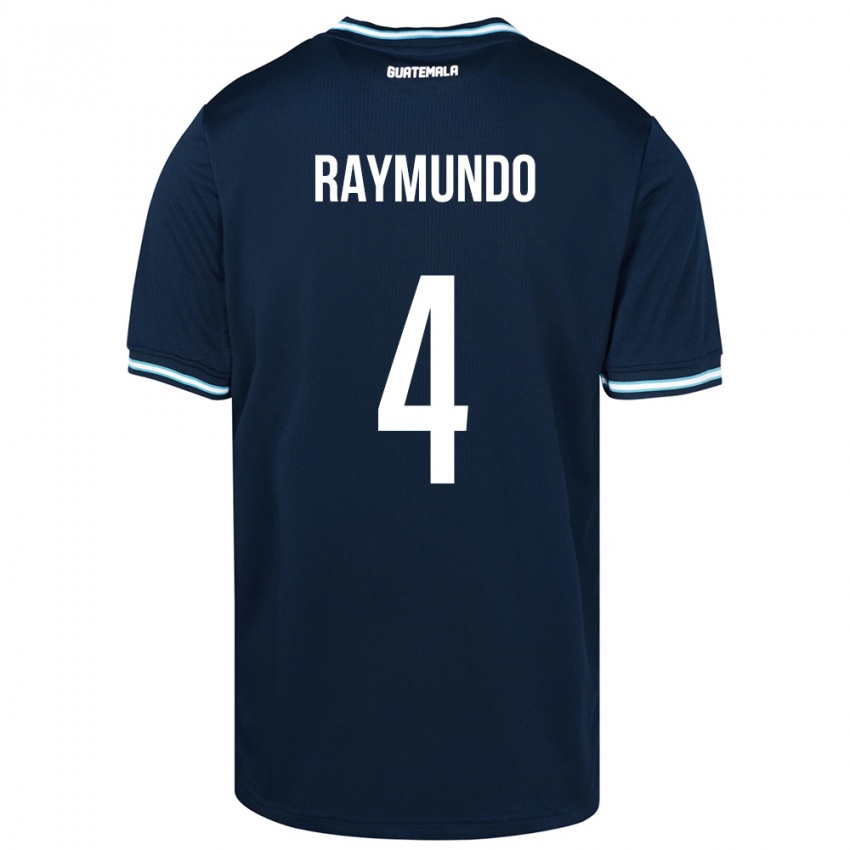 Hombre Camiseta Guatemala Cristopher Raymundo #4 Azul 2ª Equipación 24-26 La Camisa Argentina