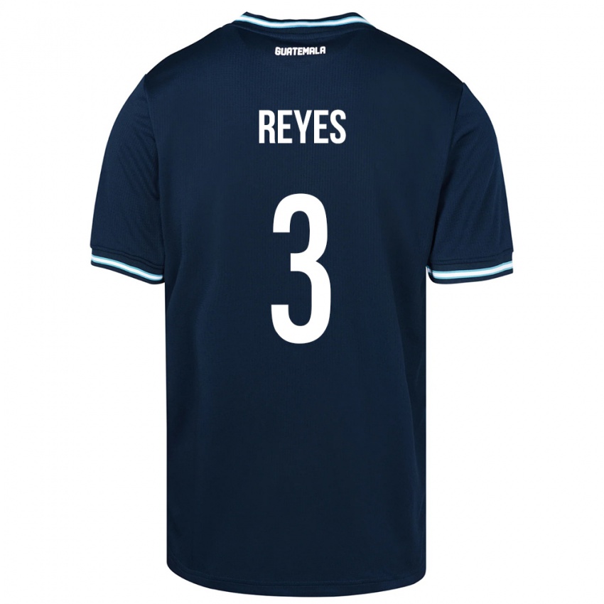 Hombre Camiseta Guatemala Martha Reyes #3 Azul 2ª Equipación 24-26 La Camisa Argentina