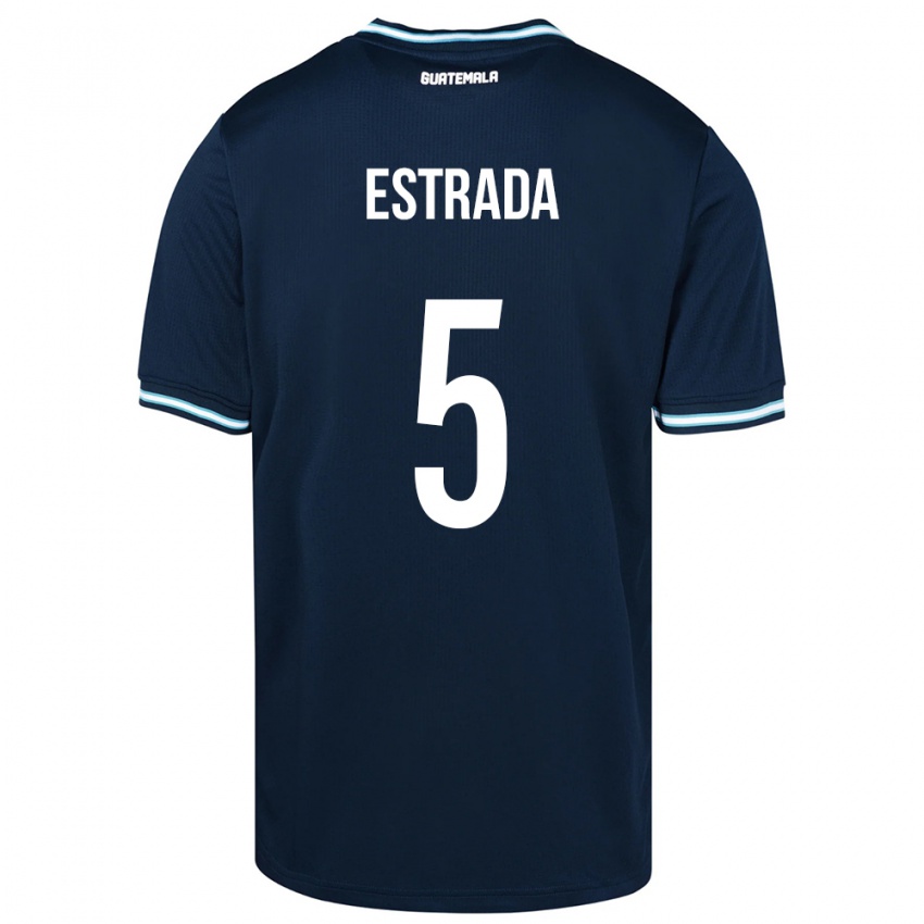 Hombre Camiseta Guatemala Elizabeth Estrada #5 Azul 2ª Equipación 24-26 La Camisa Argentina