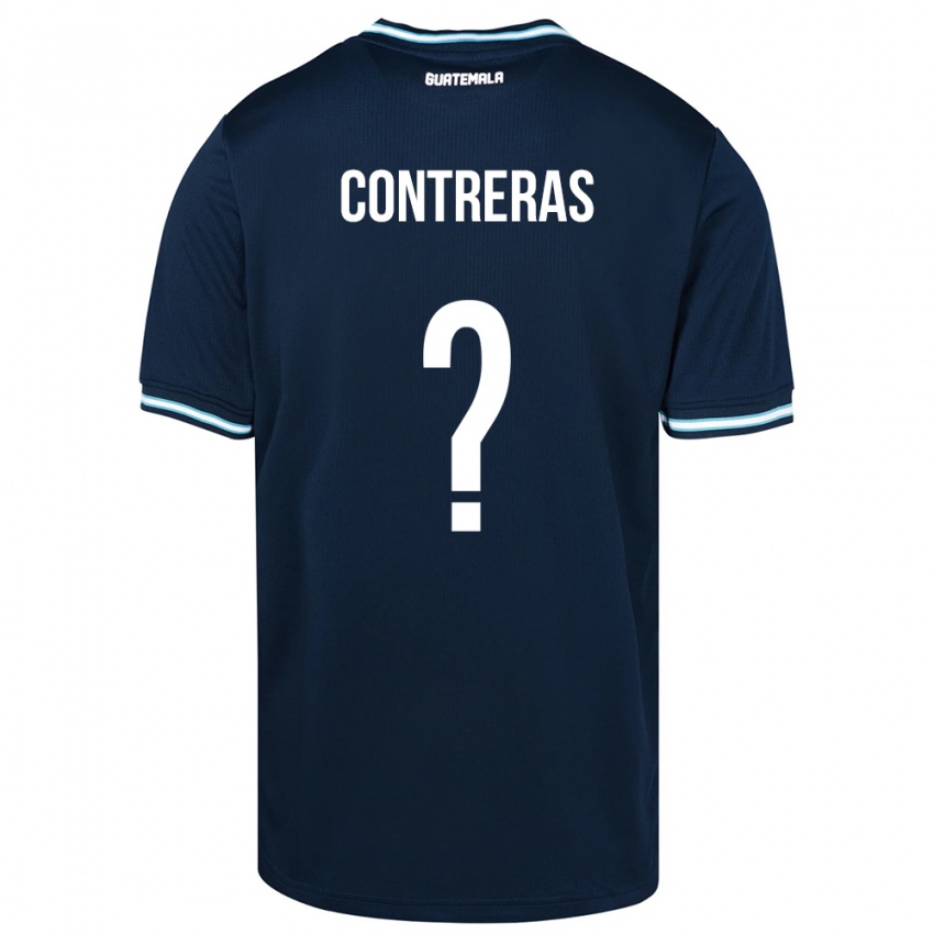 Hombre Camiseta Guatemala Betzael Contreras #0 Azul 2ª Equipación 24-26 La Camisa Argentina