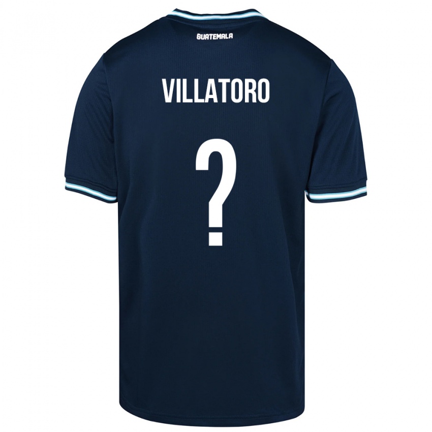 Hombre Camiseta Guatemala Grace Villatoro #0 Azul 2ª Equipación 24-26 La Camisa Argentina