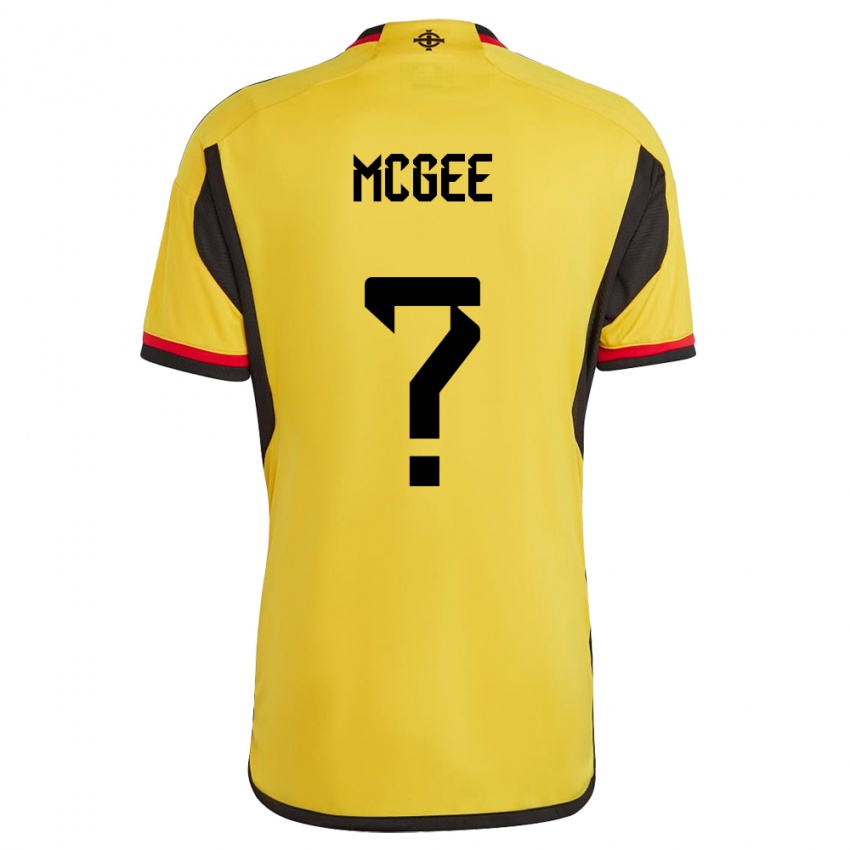 Hombre Camiseta Irlanda Del Norte Ethan Mcgee #0 Blanco 2ª Equipación 24-26 La Camisa Argentina