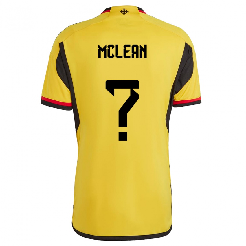 Hombre Camiseta Irlanda Del Norte Kai Mclean #0 Blanco 2ª Equipación 24-26 La Camisa Argentina