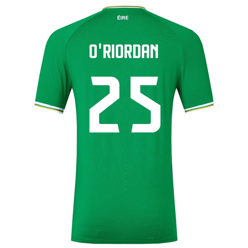 Mujer Camiseta Irlanda Claire O'riordan #25 Verde 1ª Equipación 24-26 La Camisa Argentina